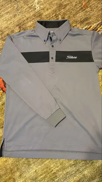 Titleist 긴팔 피케 셔츠 M 사이즈 그레이