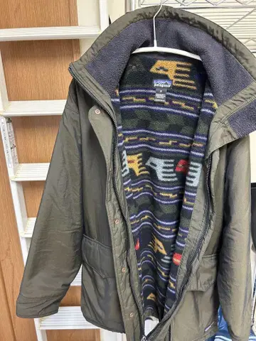일부 누락 파타고니아 90s 나일론 자켓 썬더버드 패턴 코스타리카 제조