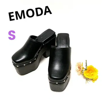[ 새상품급 ] EMODA 사보 크로그 샌들 블랙 S