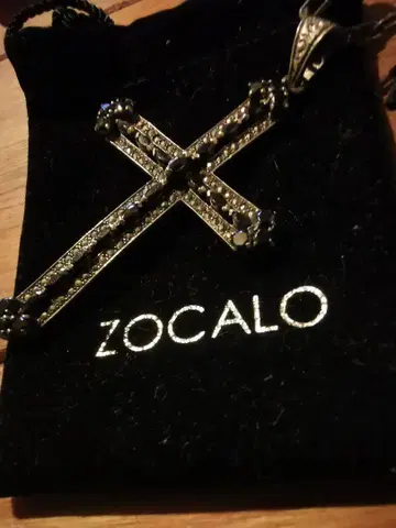 ZOCALO 크로스 목걸이 실버