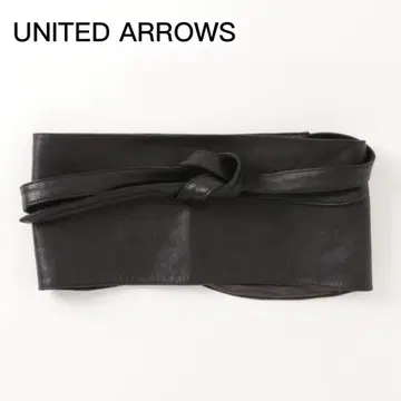 UNITED ARRIWS 가죽 벨트 블랙