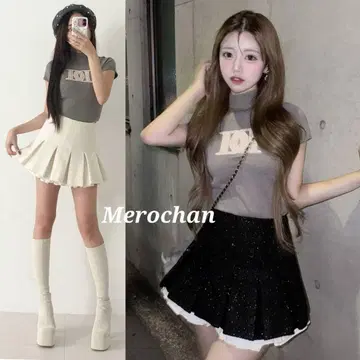 다리치 DD 로고 베이직 니트탑