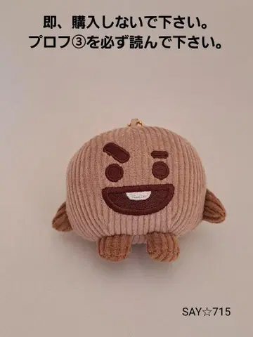 BT21 shooky 코듀로이 마스코트 볼체인 포함