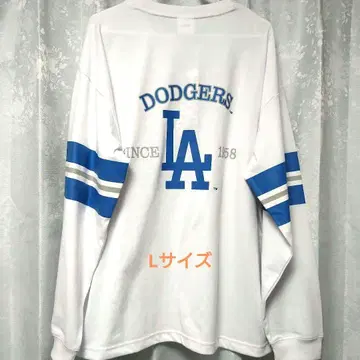 MLB 다저스 소매 라인 백 로고 긴팔 T셔츠 L 사이즈