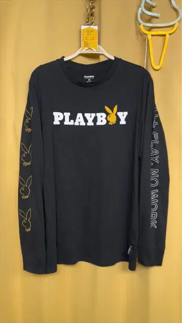 [ 구제 의류 ] PLAYBOY 블랙 긴팔 티셔츠 M