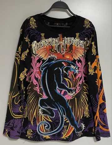 CHRISTIAN AUDIGIER 올 패턴 사이키델릭 긴팔 티셔츠 L
