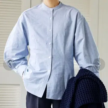 BABYLONE 블루 셔츠