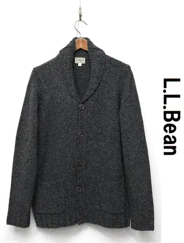 J433/새상품급 L.L.Bean 니트 가디건 숄카라 M 그레이