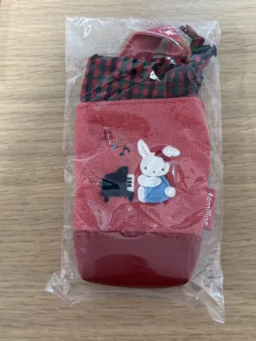 파밀리아 빨간 토끼 자수 젤 케이스