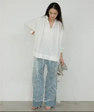 gallarddagalante 레이스 절개 원피스