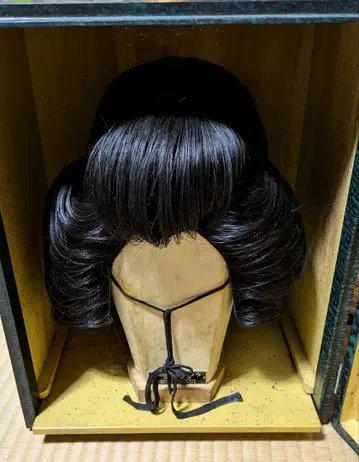 일본 전통 머리 가발 모리오카 가발 여성용 시대극 연극 소품 가발 무대