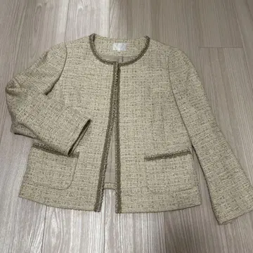 자유구 노카라 자켓 40 베이지