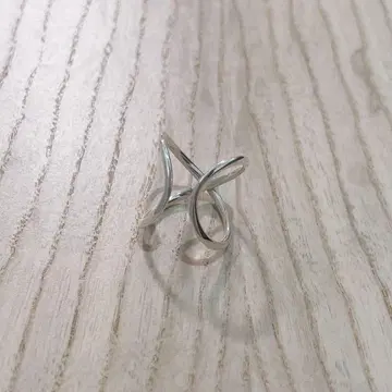 알다 우드 오가닉 인피니티 실버 오픈 반지 7호