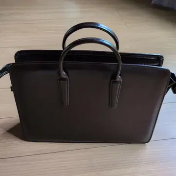 브라운 가죽 비즈니스 백