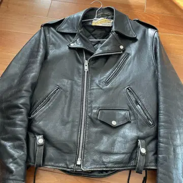 Schott Bros. Perfecto 블랙 가죽 자켓 38