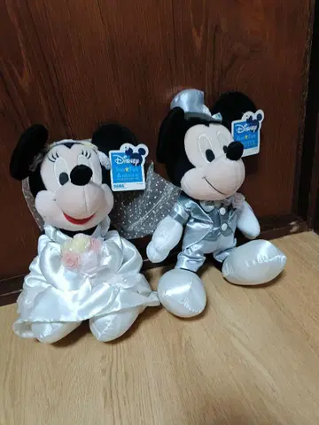 미키 미니 웨딩 인형 봉제 인형