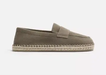 ZARA 가죽 에스파드리유 모카신