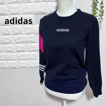 아디다스 니트 네이비 레트로 여성용 M