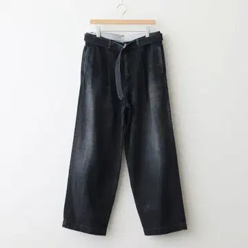 Graphpaper Belted Denim 다크 페이드 사이즈 1