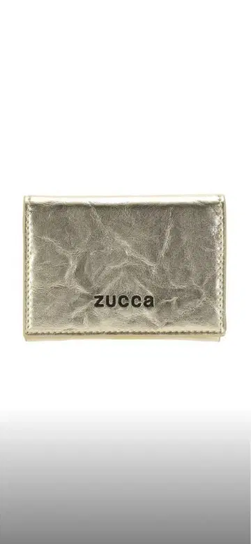 zucca 골드 3단 폴더형 지갑
