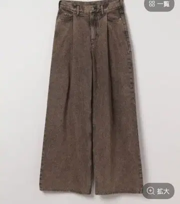 지나시스 컬러 턱 데님 와이드 팬츠 이번 시즌
