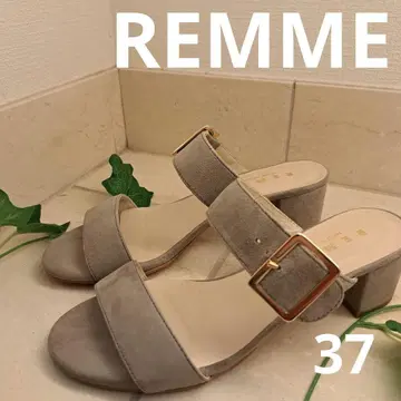 REMME 레메 더블 스트랩 스웨이드 샌들 37
