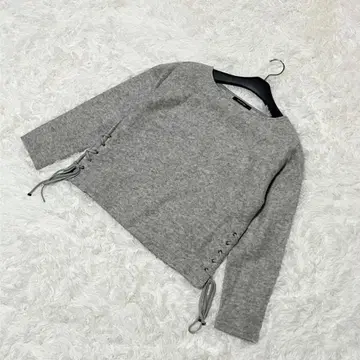 MAYSON GREY 블라우스 사이드 레이스업 울 혼방 펠트 소재