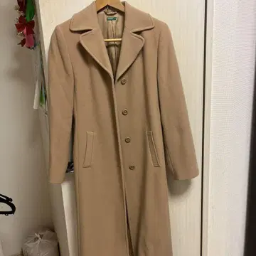 BENETTON 베이지 롱 코트