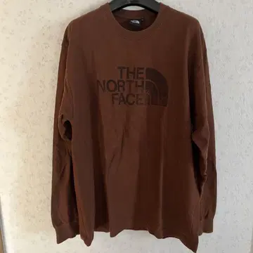 THE NORTH FACE 브라운 긴팔 티셔츠 XL