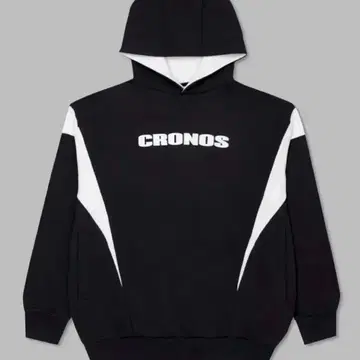 새상품 CRONOS 크로노스 맨투맨 후드티 화이트 블랙 L
