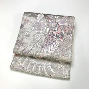 후쿠로 오비 깃털 꽃무늬 은사 KO-1632