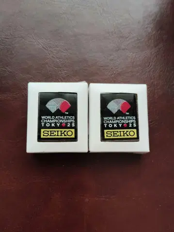 SEIKO 세계 육상 선수권 대회 TOKYO 25 핀 배지