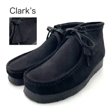하자품!! [ 미사용급 ] Clarks 클락스 왈라비 부츠 스웨이드 블랙