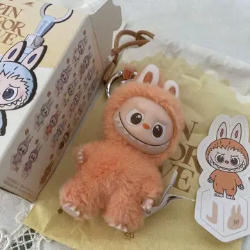 J 라브부 LABUBU PIN FOR LOVE 봉제 인형 펜던트
