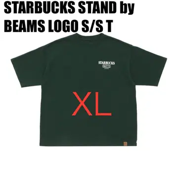 STARBUCKS STAND by BEAMS 로고 반팔 티셔츠