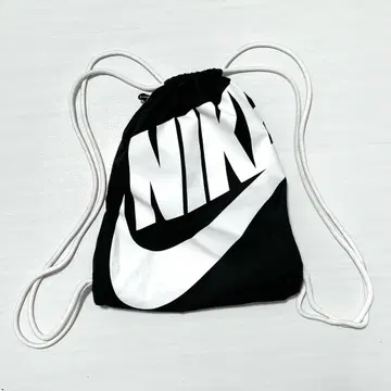 00s nike 냅색 y2k 블랙 빅 스우시 로고