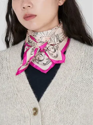 택 포함 미사용 새상품 Manipuri 마니프리 이번 시즌 신상 스카프