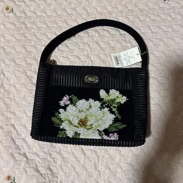 페일러 FEILER 백 꽃무늬 블랙 새상품 미사용
