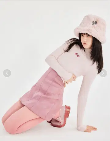 snide 스커트 스웨이드 느낌 핑크.