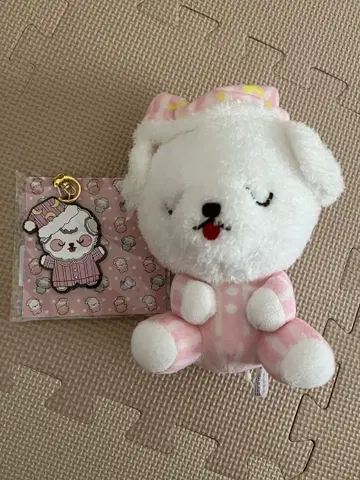 후왓치 봉제 인형 강아지 키링 레어