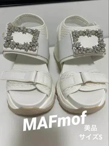 새상품급! MAF mof 화이트 스포츠 샌들 장식 포함