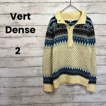 [베일댄스] Vert Dense 스웨터 (2) 노르딕 무늬 하이넥