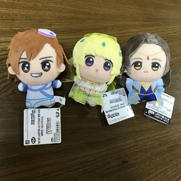 새상품 애니메이션 캐릭터 낚시 봉제 인형 3개 세트 체인 포함