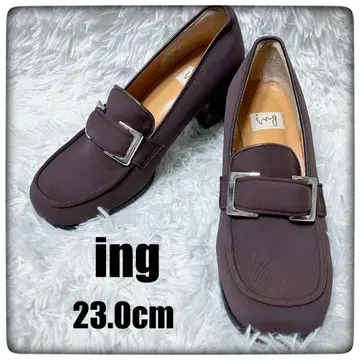 새상품급 ing 잉그 청키힐 스퀘어토 펌프스 23.0cm