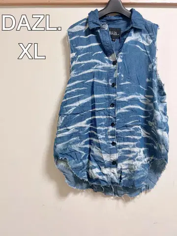 DAZL. 타이다이 패턴 데님 베스트 1X