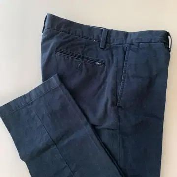 다크 블루 팬츠 백 버튼 포켓 Polo