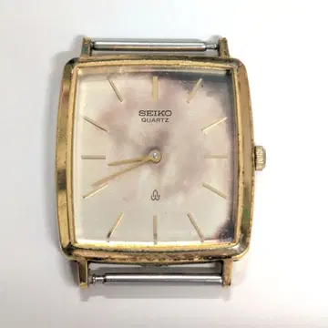 [ 정품 작동품 ] SEIKO 쿼츠 손목시계 스퀘어 새상품 배터리 교환