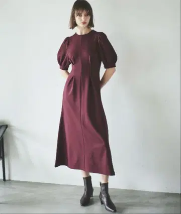 앙데팡당 분또 허리 턱 원피스