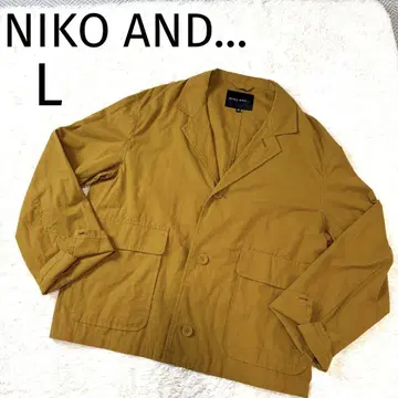 niko and - 자켓 L 코튼 테일러드 머스타드 컬러 가을 옷