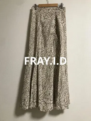 FRAY.I.D 자카드 내로우 롱 스커트
